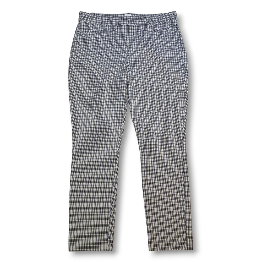 GAP‎ Signature Skinny Ankle Pants Size 10 Plaid Check Career Casual